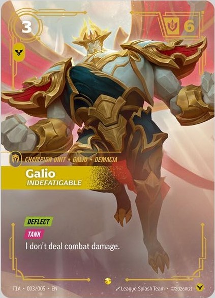 Galio, Indefatigable 的玩家套組卡面插畫