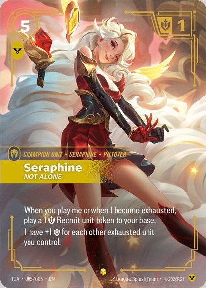 Seraphine, Not Alone 的玩家套組卡面插畫