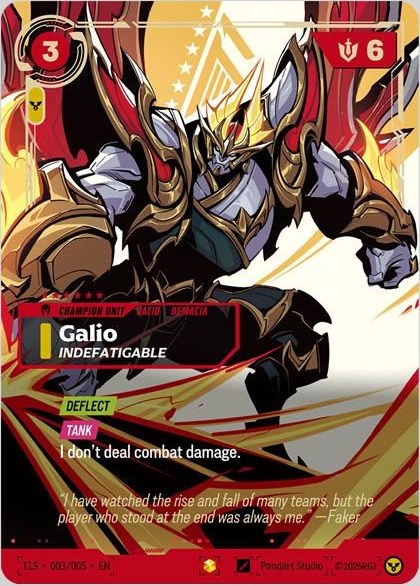 Galio, Indefatigable 的簽名版卡面插畫