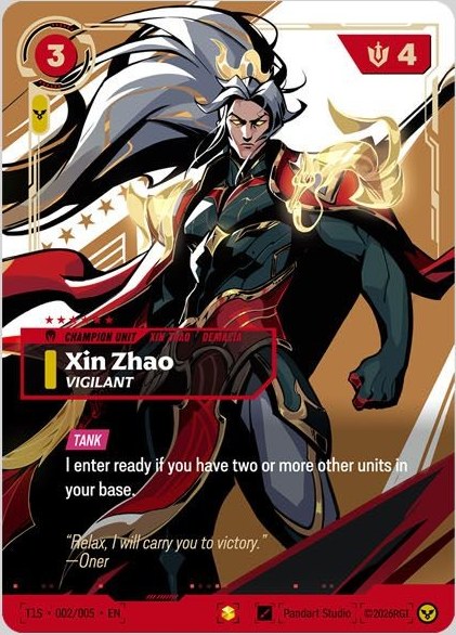 Xin Zhao, Vigilant 的簽名版卡面插畫