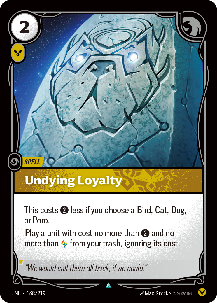 忠誠不渝 / Undying Loyalty