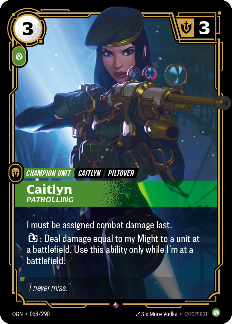 凱特琳-巡邏 / Caitlyn, Patrolling