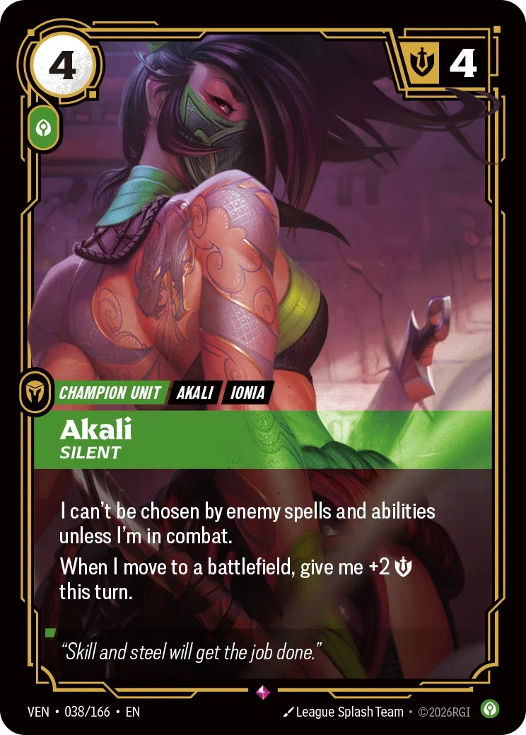 Akali, Silent